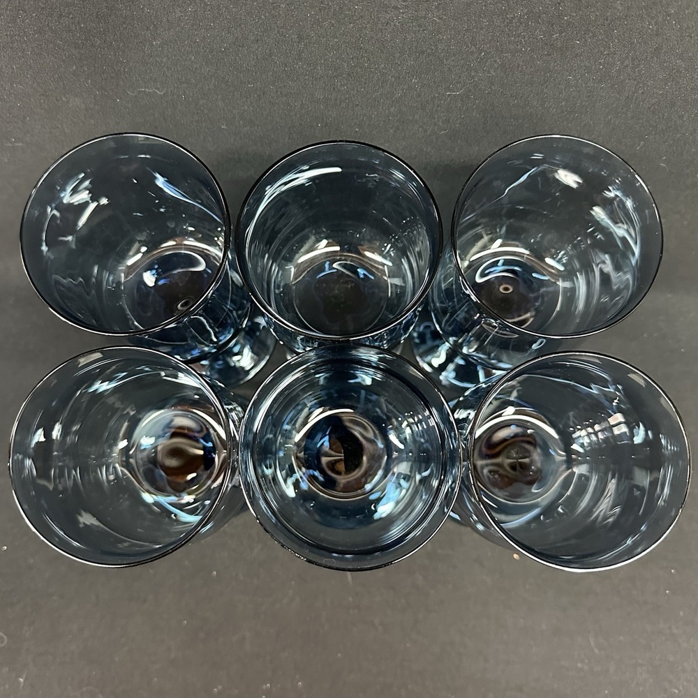 Lenox 'Blue Mist' 7 1/8" Crystal Water‎ Goblet, Set of 6 - Picture 5 of 14